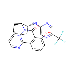 COc1cccc(-c2ncccn2)c1C(=O)N1[C@H]2CC[C@H]1[C@H](Nc1cnc(C(F)(F)F)cn1)C2 ZINC000221039315