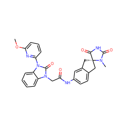 COc1cccc(-n2c(=O)n(CC(=O)Nc3ccc4c(c3)C[C@]3(C4)C(=O)NC(=O)N3C)c3ccccc32)n1 ZINC000036178015