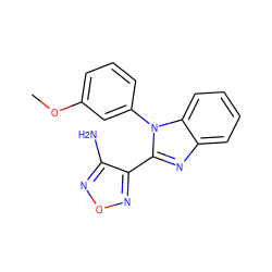 COc1cccc(-n2c(-c3nonc3N)nc3ccccc32)c1 ZINC000034372259