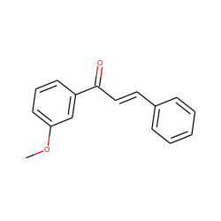 COc1cccc(C(=O)/C=C/c2ccccc2)c1 ZINC000017003184