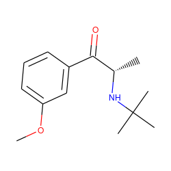 COc1cccc(C(=O)[C@H](C)NC(C)(C)C)c1 ZINC000045385787