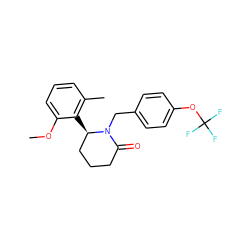 COc1cccc(C)c1[C@@H]1CCCC(=O)N1Cc1ccc(OC(F)(F)F)cc1 ZINC000103270528