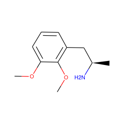 COc1cccc(C[C@@H](C)N)c1OC ZINC000001692965