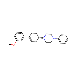 COc1cccc(C2=CC[C@@H](N3CCN(c4ccccc4)CC3)CC2)c1 ZINC000013470697