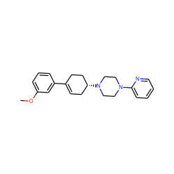 COc1cccc(C2=CC[C@@H](N3CCN(c4ccccn4)CC3)CC2)c1 ZINC000013470693