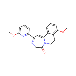 COc1cccc(C2=NCC(=O)N3CCc4c(OC)cccc4C3=C2)n1 ZINC000149208746