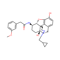 COc1cccc(CC(=O)N[C@@H]2CC[C@@]3(O)[C@H]4Cc5ccc(O)c6c5[C@@]3(CCN4CC3CC3)[C@H]2O6)c1 ZINC000029132359