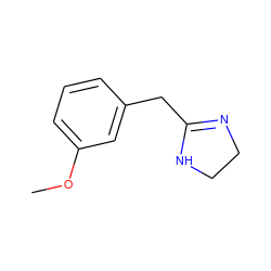 COc1cccc(CC2=NCCN2)c1 ZINC000013779795