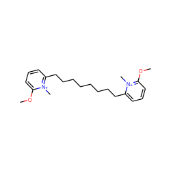 COc1cccc(CCCCCCCCc2cccc(OC)[n+]2C)[n+]1C ZINC000096938824