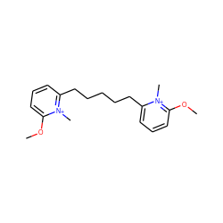 COc1cccc(CCCCCc2cccc(OC)[n+]2C)[n+]1C ZINC000096938821