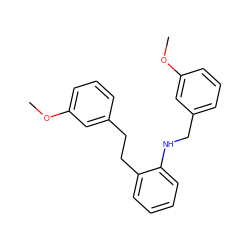 COc1cccc(CCc2ccccc2NCc2cccc(OC)c2)c1 ZINC000029134737