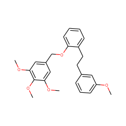 COc1cccc(CCc2ccccc2OCc2cc(OC)c(OC)c(OC)c2)c1 ZINC000169311008