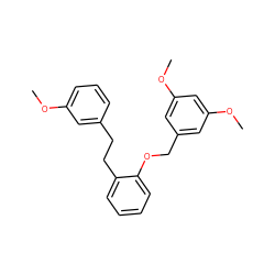 COc1cccc(CCc2ccccc2OCc2cc(OC)cc(OC)c2)c1 ZINC000029134739