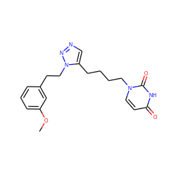 COc1cccc(CCn2nncc2CCCCn2ccc(=O)[nH]c2=O)c1 ZINC000095552823