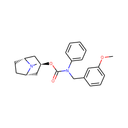 COc1cccc(CN(C(=O)O[C@H]2C[C@@H]3CC[C@H](C2)N3C)c2ccccc2)c1 ZINC000101152067