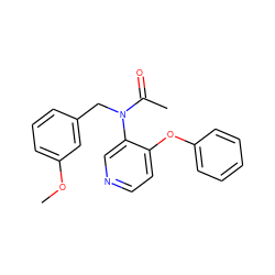 COc1cccc(CN(C(C)=O)c2cnccc2Oc2ccccc2)c1 ZINC000084904184