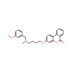 COc1cccc(CN(C)CCCCOc2ccc3c(c2)oc(=O)c2ccccc23)c1 ZINC000221987837