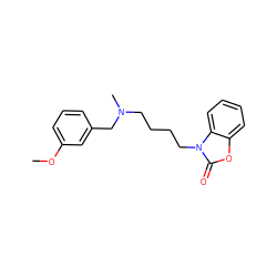 COc1cccc(CN(C)CCCCn2c(=O)oc3ccccc32)c1 ZINC000043059140