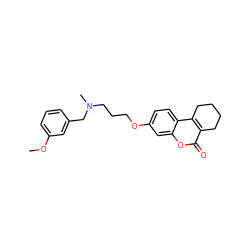 COc1cccc(CN(C)CCCOc2ccc3c4c(c(=O)oc3c2)CCCC4)c1 ZINC000221970935