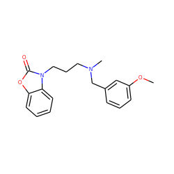 COc1cccc(CN(C)CCCn2c(=O)oc3ccccc32)c1 ZINC000043017112