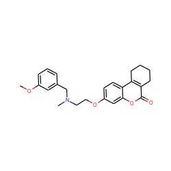 COc1cccc(CN(C)CCOc2ccc3c4c(c(=O)oc3c2)CCCC4)c1 ZINC000221971257