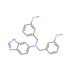 COc1cccc(CN(Cc2cccc(OC)c2)c2ccc3nc[nH]c3c2)c1 ZINC000096173838