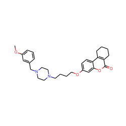 COc1cccc(CN2CCN(CCCCOc3ccc4c5c(c(=O)oc4c3)CCCC5)CC2)c1 ZINC000222006219