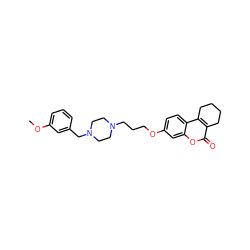 COc1cccc(CN2CCN(CCCOc3ccc4c5c(c(=O)oc4c3)CCCC5)CC2)c1 ZINC000222011366