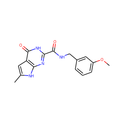 COc1cccc(CNC(=O)c2nc3[nH]c(C)cc3c(=O)[nH]2)c1 ZINC000202719453