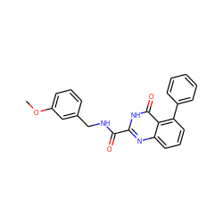 COc1cccc(CNC(=O)c2nc3cccc(-c4ccccc4)c3c(=O)[nH]2)c1 ZINC000299840304