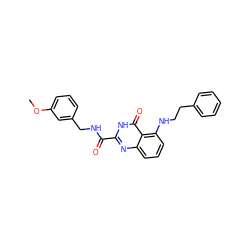 COc1cccc(CNC(=O)c2nc3cccc(NCCc4ccccc4)c3c(=O)[nH]2)c1 ZINC000204240713