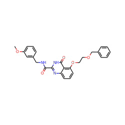 COc1cccc(CNC(=O)c2nc3cccc(OCCOCc4ccccc4)c3c(=O)[nH]2)c1 ZINC000204280595