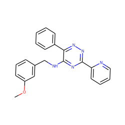 COc1cccc(CNc2nc(-c3ccccn3)nnc2-c2ccccc2)c1 ZINC000095568785