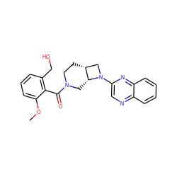 COc1cccc(CO)c1C(=O)N1CC[C@@H]2CN(c3cnc4ccccc4n3)[C@@H]2C1 ZINC000169701336