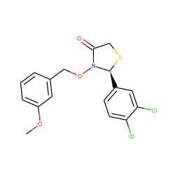 COc1cccc(CON2C(=O)CS[C@H]2c2ccc(Cl)c(Cl)c2)c1 ZINC000038149951