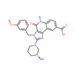 COc1cccc(Cn2c(N3CCC[C@@H](N)C3)nc3c4cc(C(=O)O)ccc4n(C)c(=O)c32)c1 ZINC000095560768