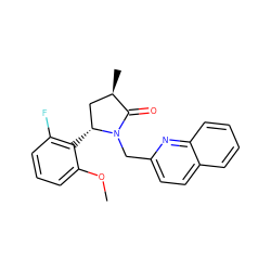 COc1cccc(F)c1[C@@H]1C[C@@H](C)C(=O)N1Cc1ccc2ccccc2n1 ZINC000167143918