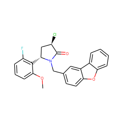 COc1cccc(F)c1[C@@H]1C[C@@H](Cl)C(=O)N1Cc1ccc2oc3ccccc3c2c1 ZINC000223033547