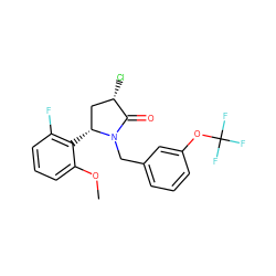 COc1cccc(F)c1[C@@H]1C[C@H](Cl)C(=O)N1Cc1cccc(OC(F)(F)F)c1 ZINC000167056902