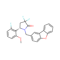 COc1cccc(F)c1[C@@H]1CC(F)(F)C(=O)N1Cc1ccc2oc3ccccc3c2c1 ZINC000223044151