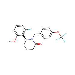 COc1cccc(F)c1[C@@H]1CCCC(=O)N1Cc1ccc(OC(F)(F)F)cc1 ZINC000103270537