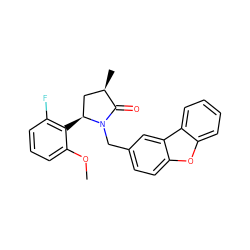 COc1cccc(F)c1[C@H]1C[C@@H](C)C(=O)N1Cc1ccc2oc3ccccc3c2c1 ZINC000215902720