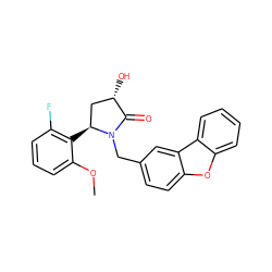 COc1cccc(F)c1[C@H]1C[C@H](O)C(=O)N1Cc1ccc2oc3ccccc3c2c1 ZINC000223037537