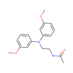 COc1cccc(N(CCNC(C)=O)c2cccc(OC)c2)c1 ZINC000028864591