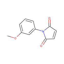 COc1cccc(N2C(=O)C=CC2=O)c1 ZINC000000097282