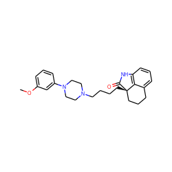 COc1cccc(N2CCN(CCCC[C@]34CCCc5cccc(c53)NC4=O)CC2)c1 ZINC000013473676