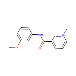 COc1cccc(NC(=O)c2ccc[n+](C)c2)c1 ZINC000003163340