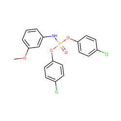 COc1cccc(NP(=O)(Oc2ccc(Cl)cc2)Oc2ccc(Cl)cc2)c1 ZINC000001839649