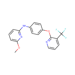 COc1cccc(Nc2ccc(Oc3ncccc3C(F)(F)F)cc2)n1 ZINC000139278008