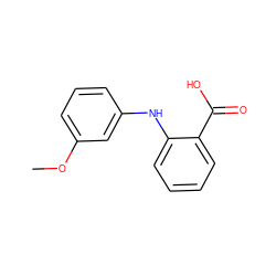 COc1cccc(Nc2ccccc2C(=O)O)c1 ZINC000000282516